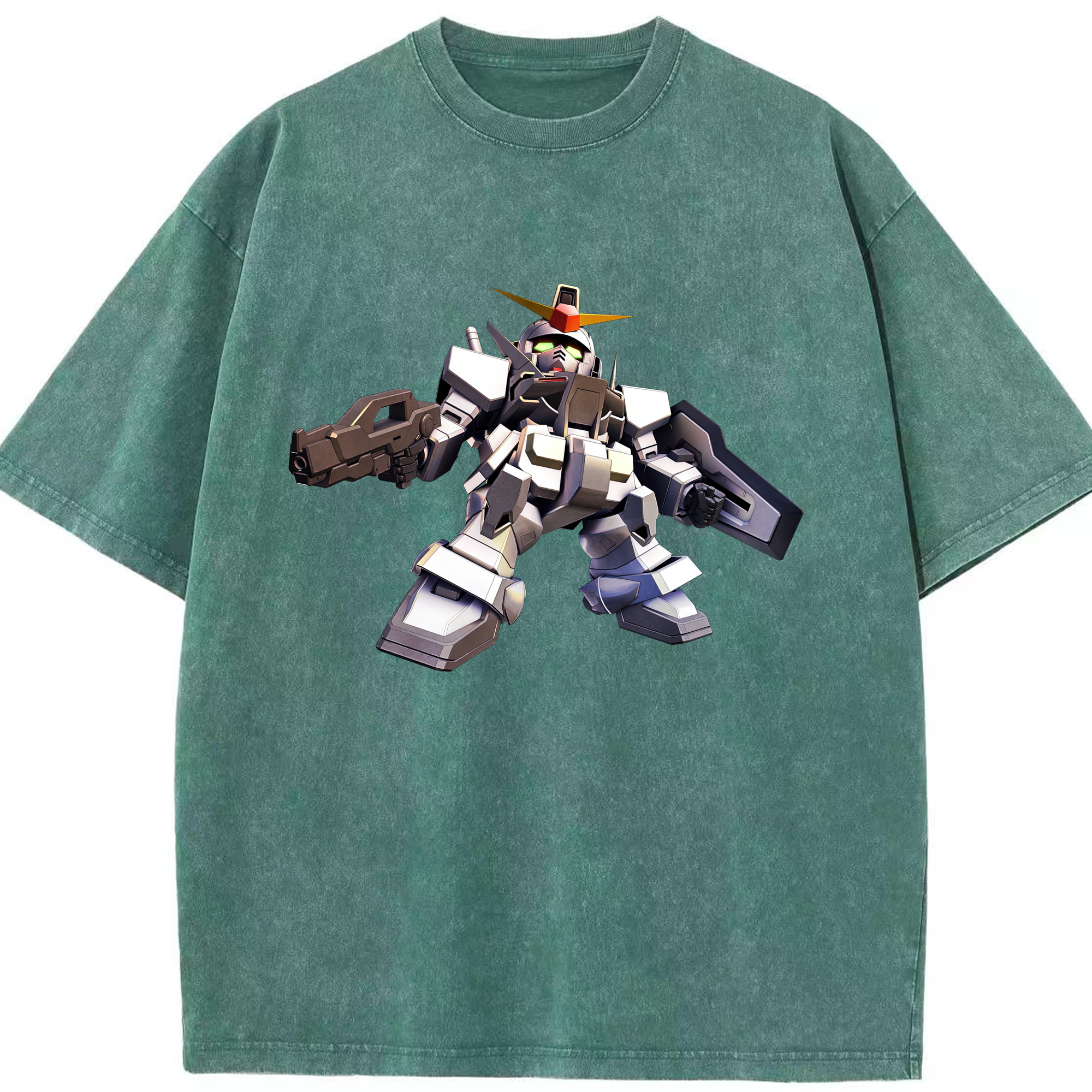 （画像用） 機動戦士ガンダム Mobile Suit Gundam 綿100% ヴィンテージ風 半袖Tシャツ（フロントプリント）